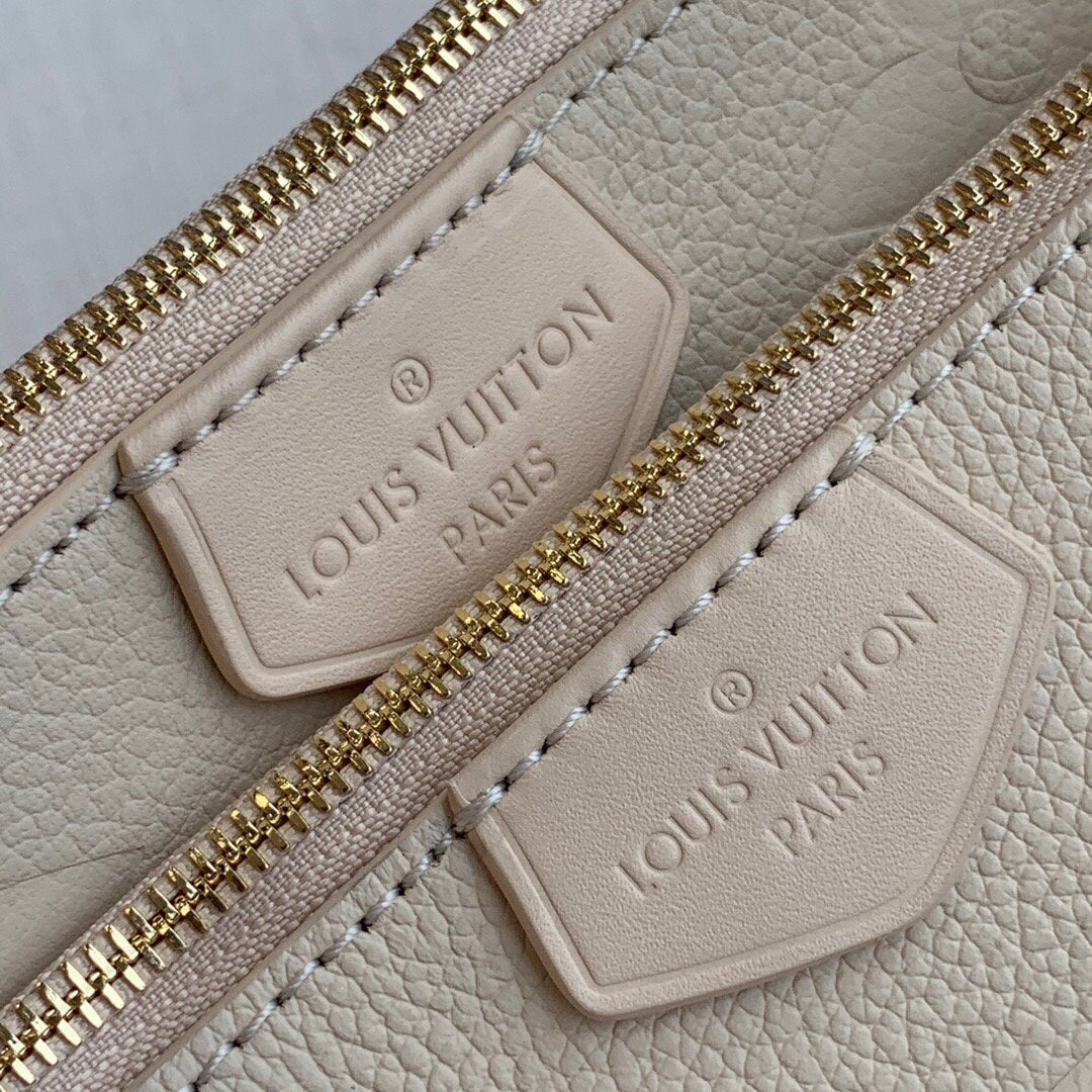 LV M80447 Louis Vuitton M80399 Multi Pochette Accessoires Bag Creme
