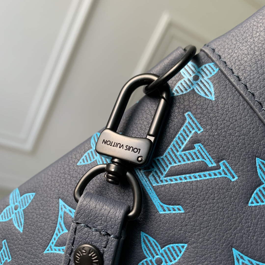 LV M82321 Louis Vuitton Pochette To-Go Bag Navy River Blue