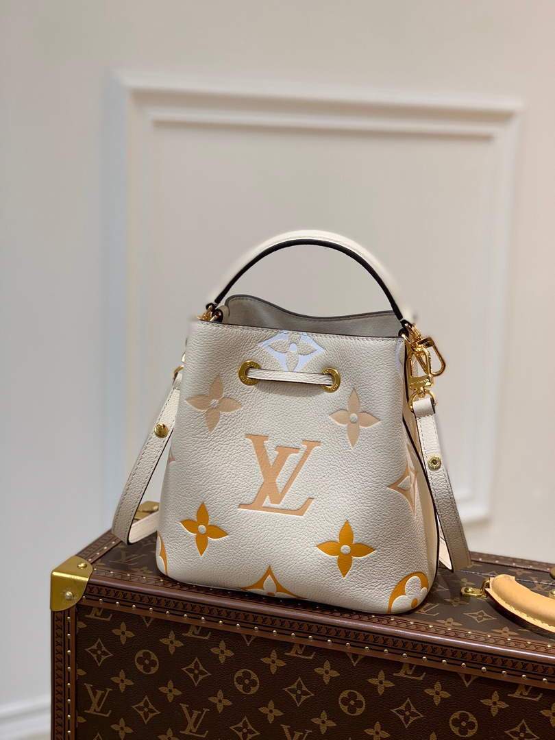 LV M45716 Louis Vuitton NONO BB Bag Cream/Saffron