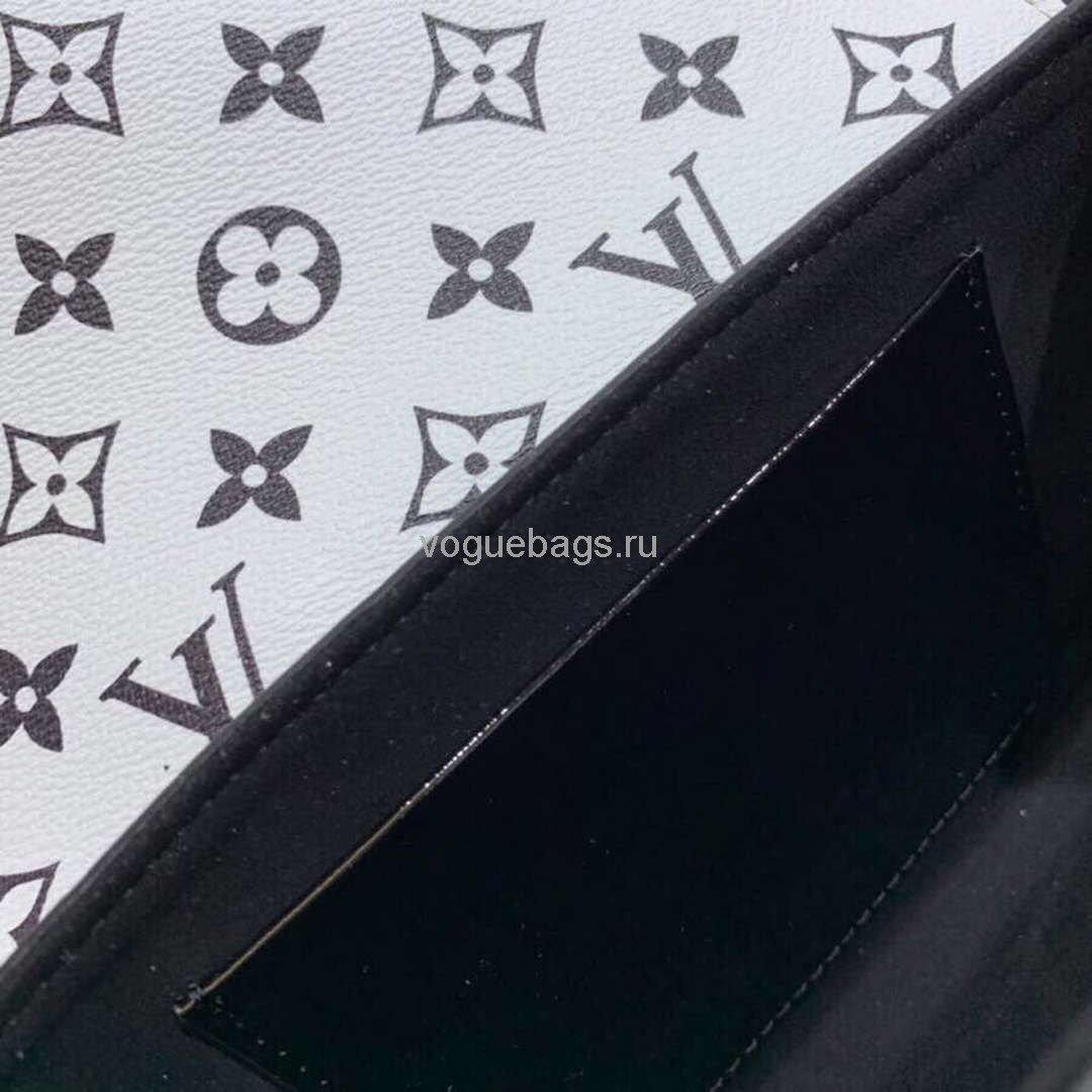 Louis Vuitton M90516 LV Wynwood Monogram Vernis Bag M90566 Black and White
