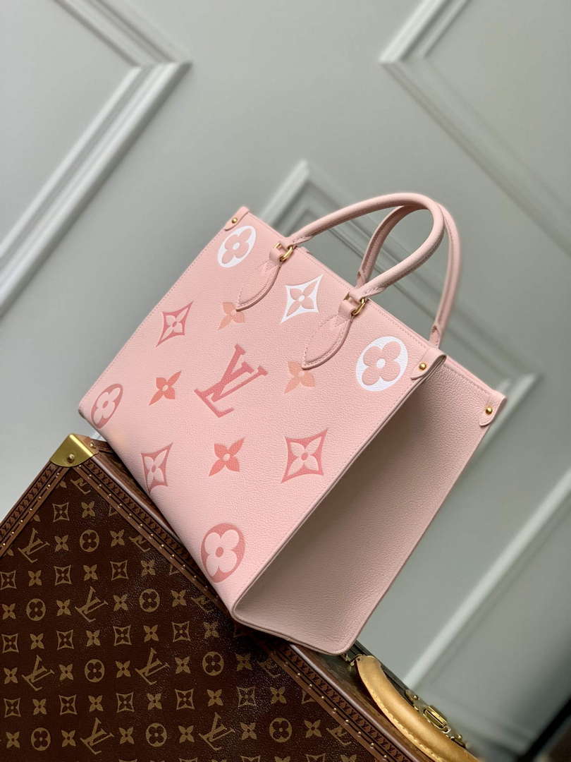 LV M46542 Louis Vuitton OnTheGo MM Bag Gradient Pink