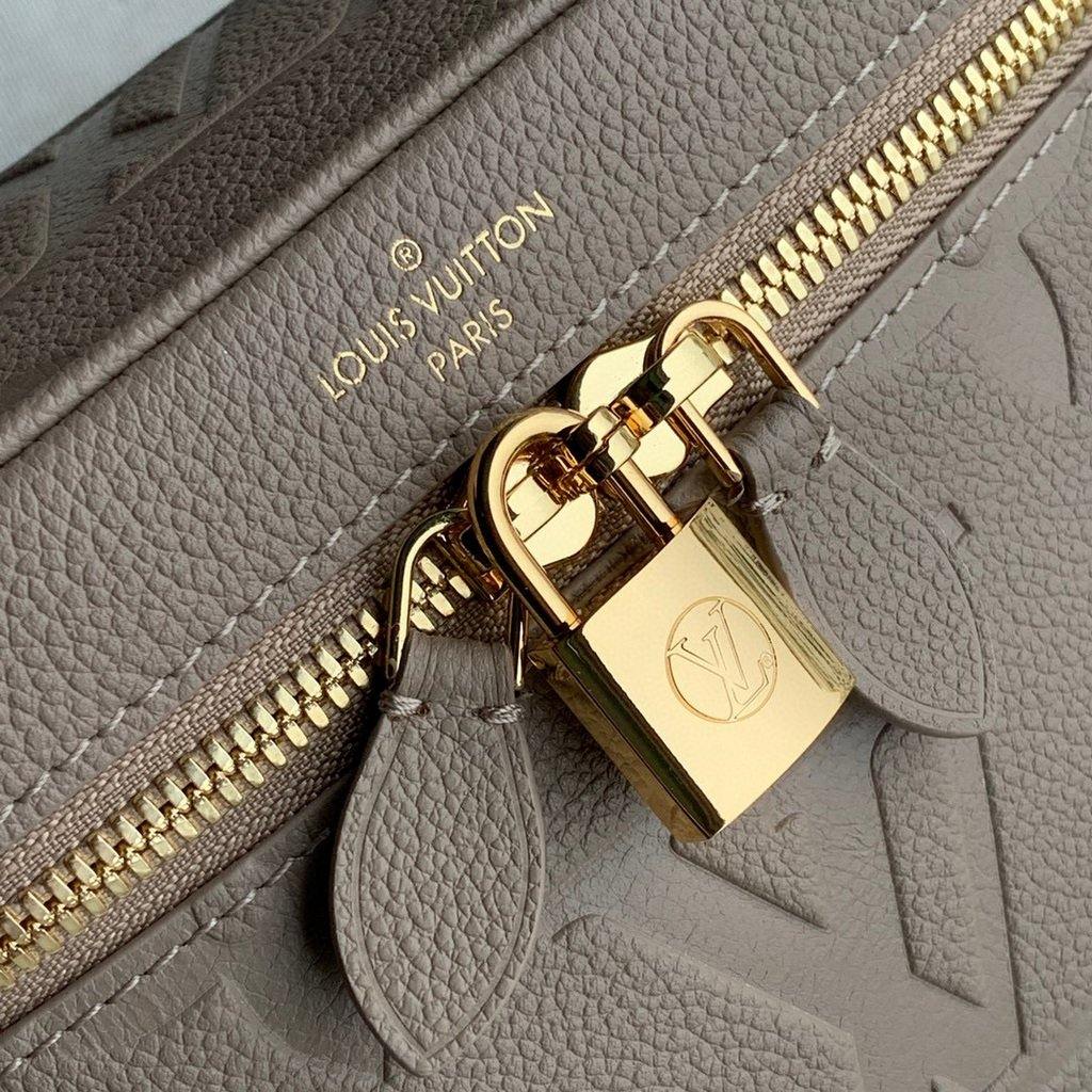 LV M45608 Louis Vuitton Vanity Pm Monogram Empreinte Leather M45599 Beige