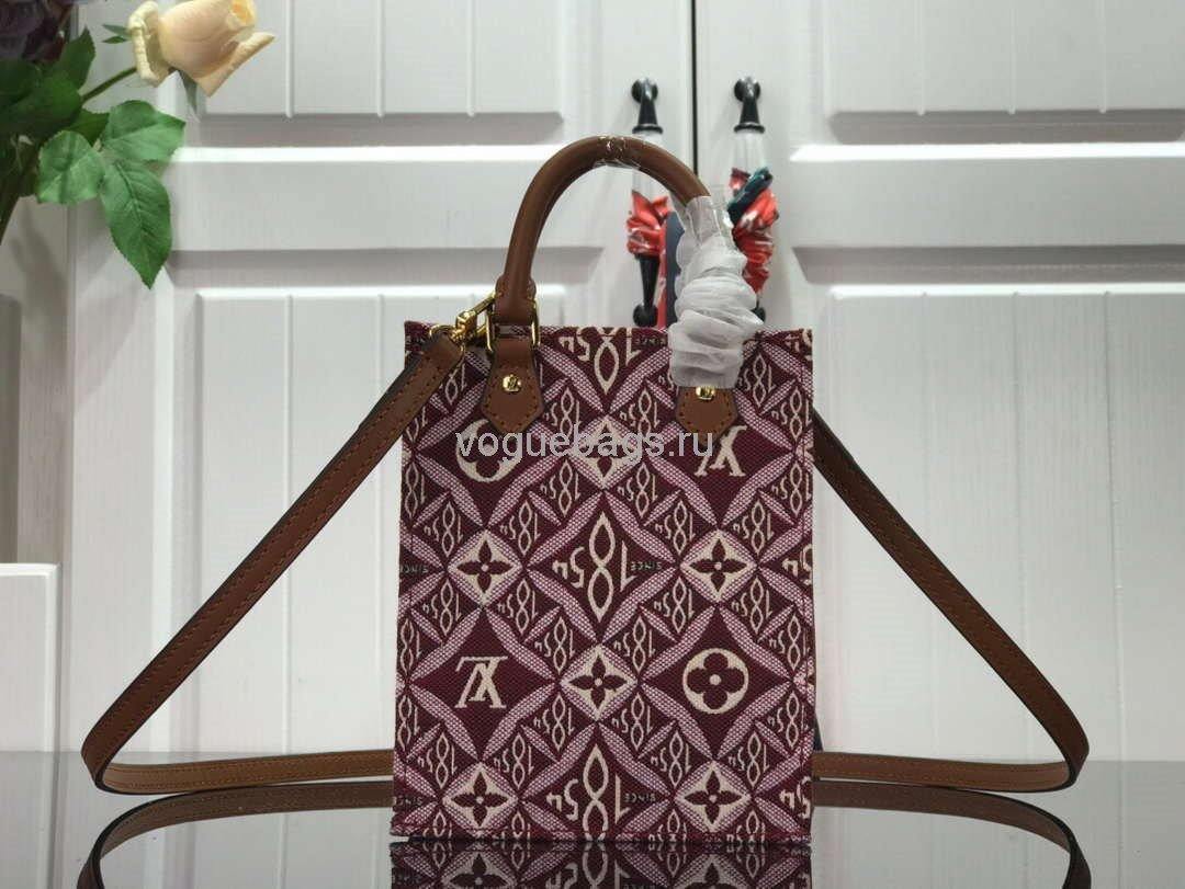 LV M69846 Louis Vuitton Since 1854 Petit Sac Plat Bag Bordeaux Red
