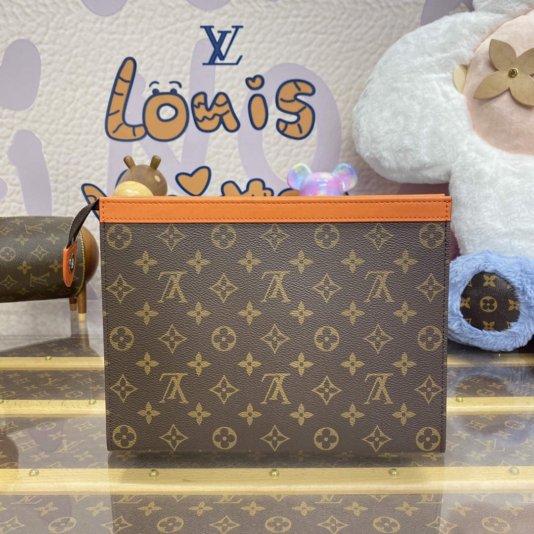 LV M82855 Louis Vuitton Pochette Voyage MM Bag Orange