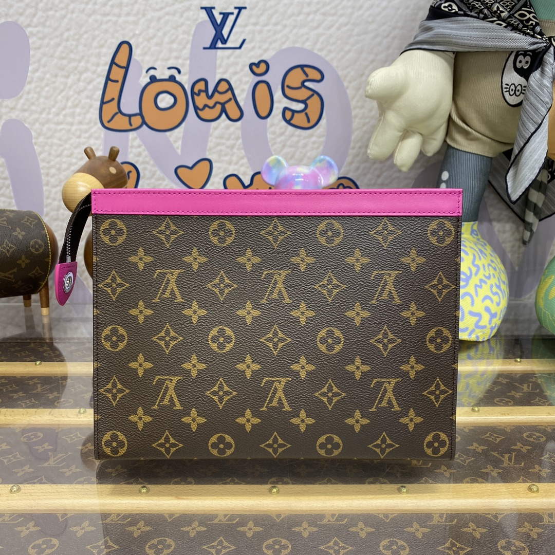 LV M82858 Louis Vuitton Pochette Voyage MM Bag Pink