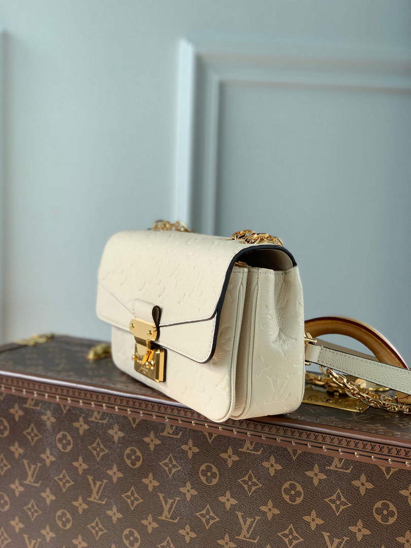 LV M46201 Louis Vuitton Marceau Chain Bag Cream Beige