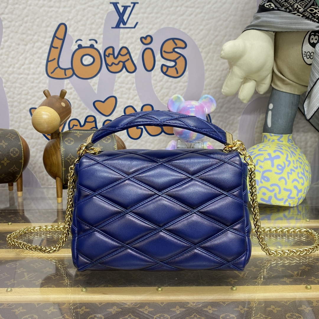 LV M23682 Louis Vuitton GO-14 MM Bag Navy Blue