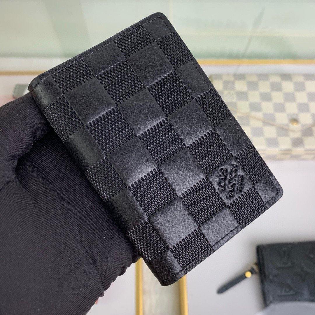 LV N63322 Louis Vuitton Pocket Organizer Damier infini M60111 Black