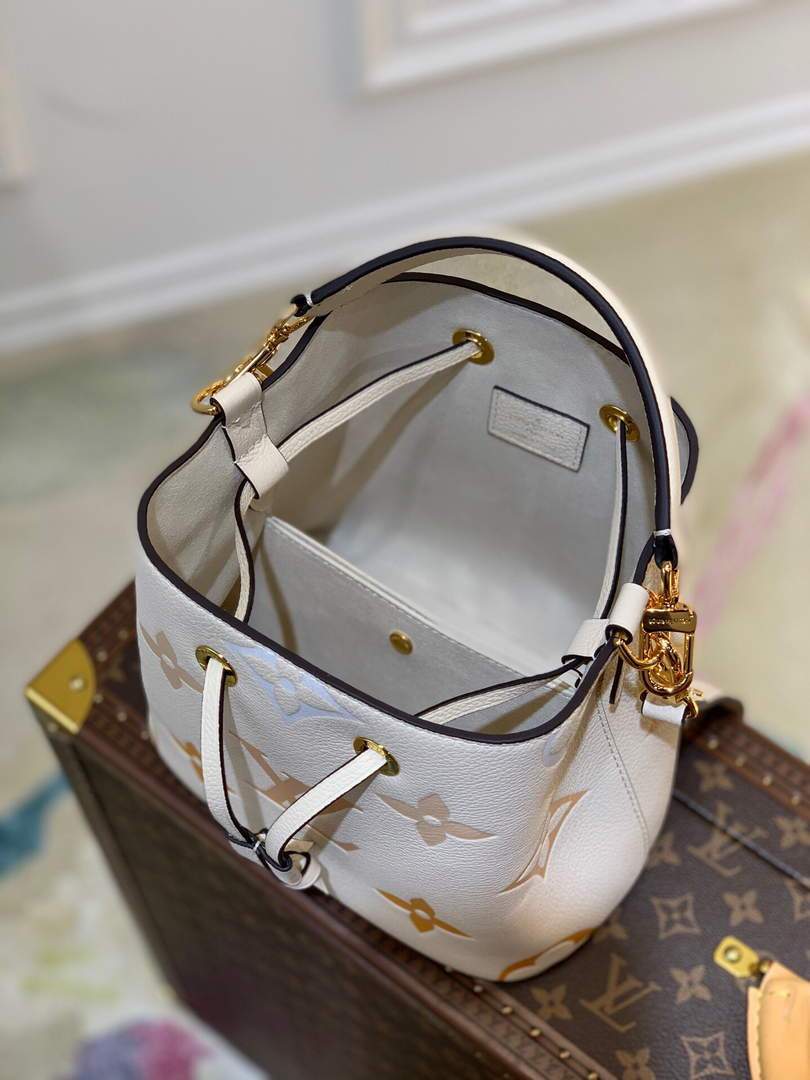 LV M45716 Louis Vuitton NONO BB Bag Cream/Saffron