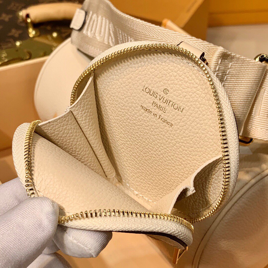 LV M45708 Louis Vuitton Papillon BB Bag Cream Saffron