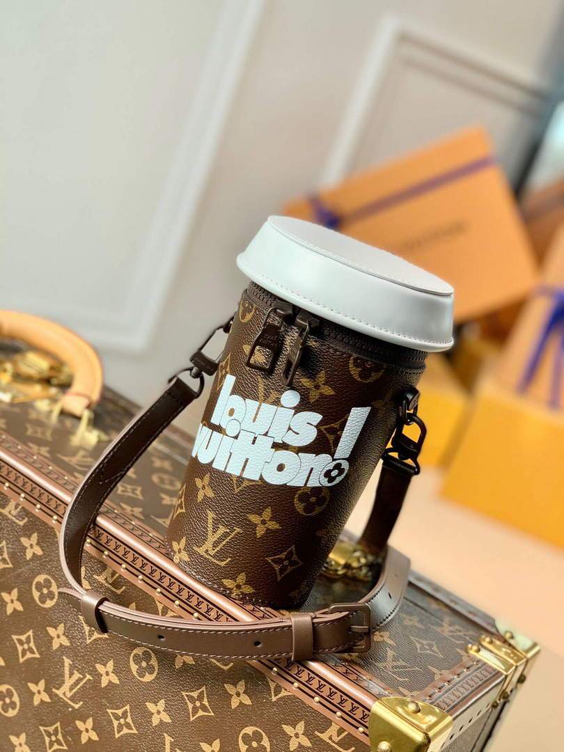 LV M80812 Louis Vuitton Coffee Cup Bag White