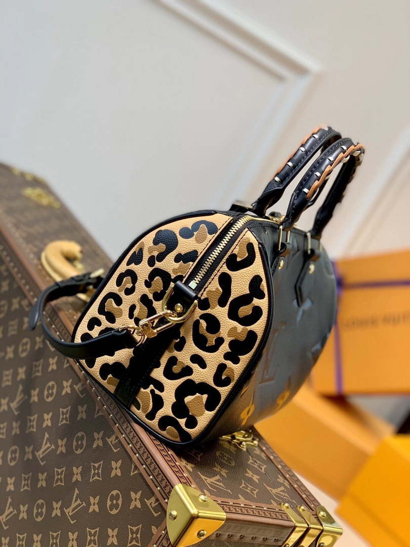 Louis Vuitton LV M58524 Speedy Bandouli��re 25 Handbag Black