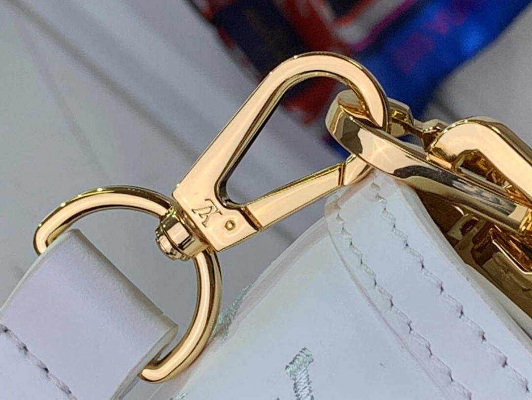 LV M20739 Louis Vuitton Dauphine East West Handbag White