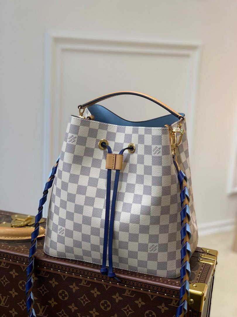 LV N50042 Louis Vuitton NONO MM Bucket Bag Blue