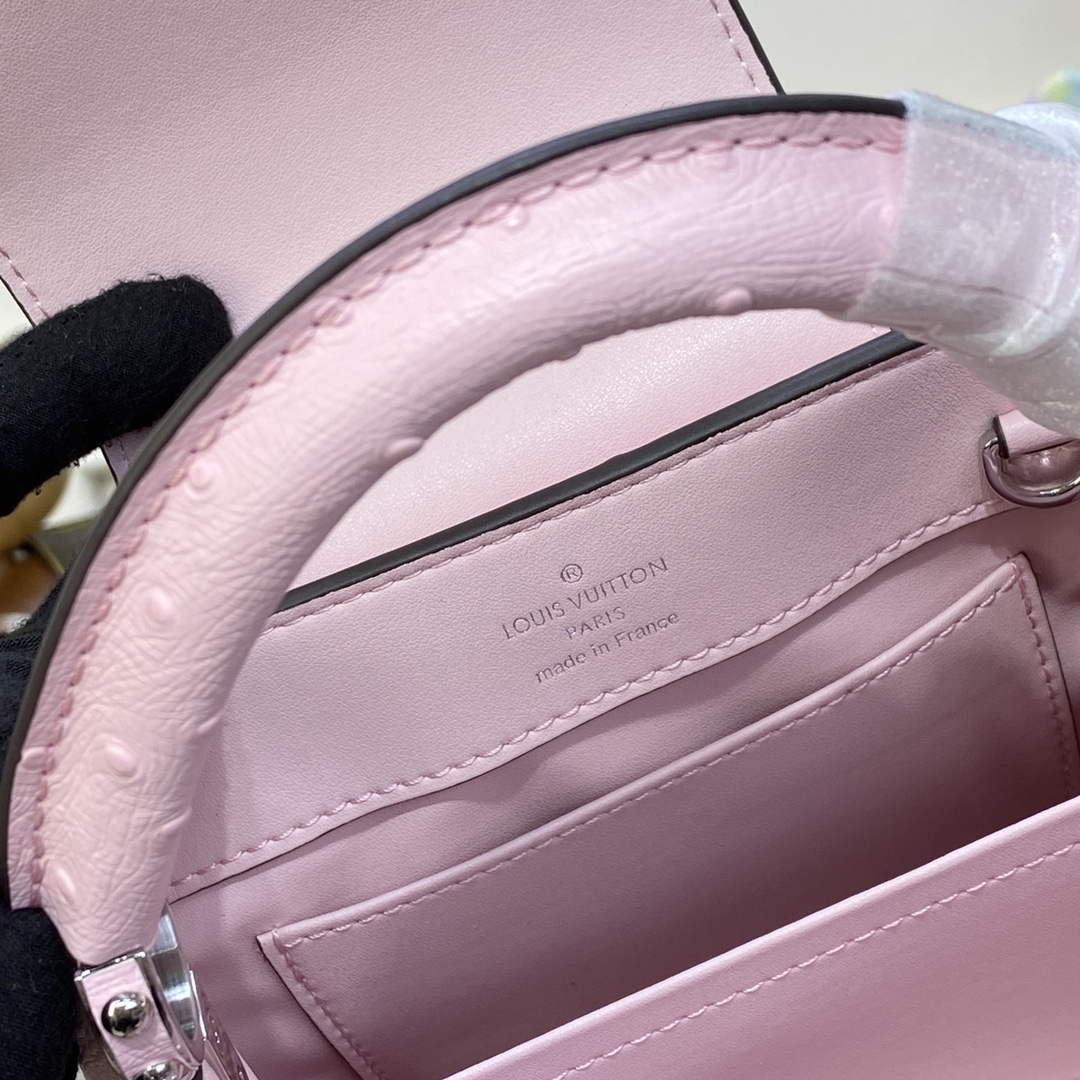 LV N81279 Louis Vuitton Capucines Mini Handbag Rose Calypso