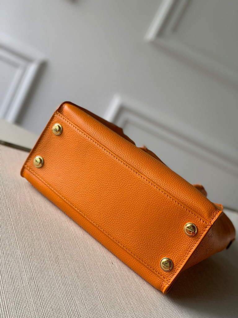 LV M57730 Louis Vuitton On My Side PM High End Leathers Orange
