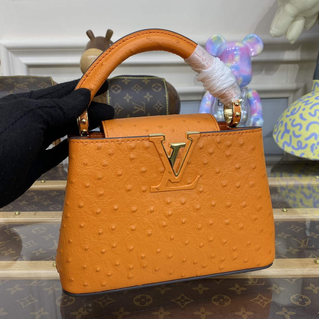 LV N81523 Louis Vuitton Capucines Mini Handbag Orange