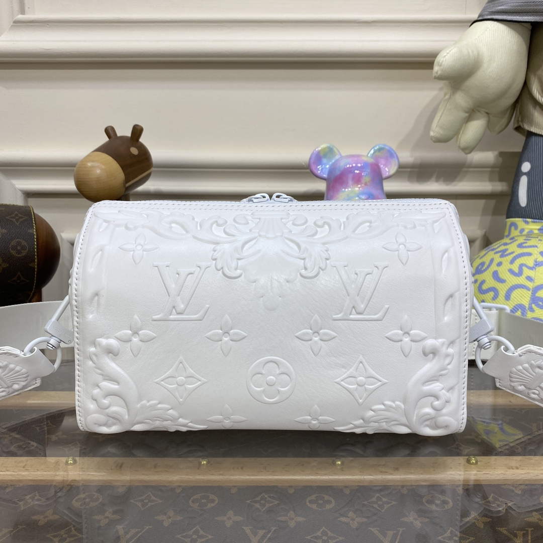LV M21835 Louis Vuitton City Keepall Bag Optic White
