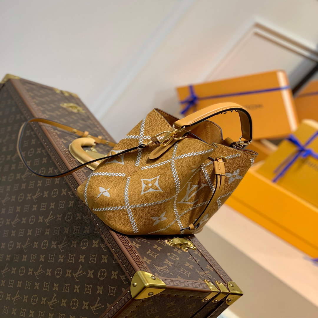 LV M46023 Louis Vuitton NONO BB Bucket Bag Brown