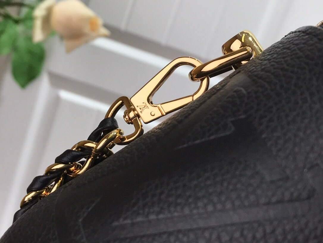 LV M45598 Louis Vuitton Vanity Pm Monogram Empreinte Leather M45608 Black