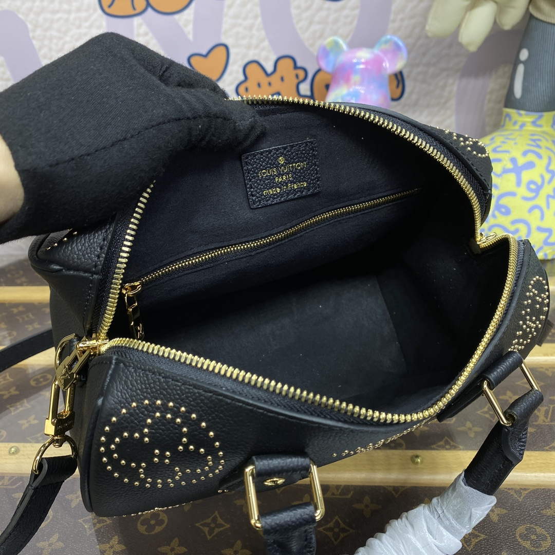 LV M46736 Louis Vuitton Speedy Bandouli��re 25 Handbag Black