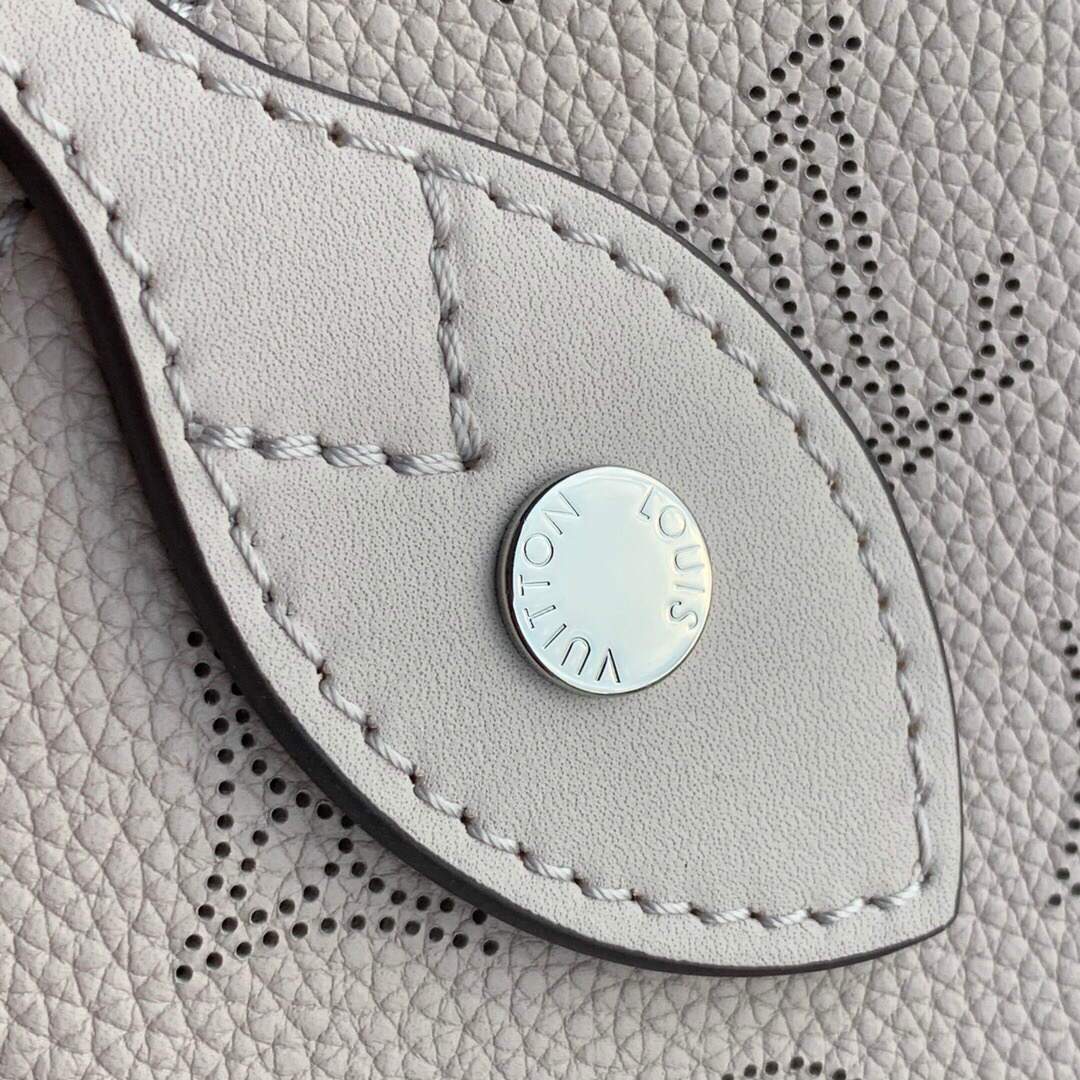 LV M53140 Louis Vuitton Hina MM Mahina Bag M57535 Galet Gray