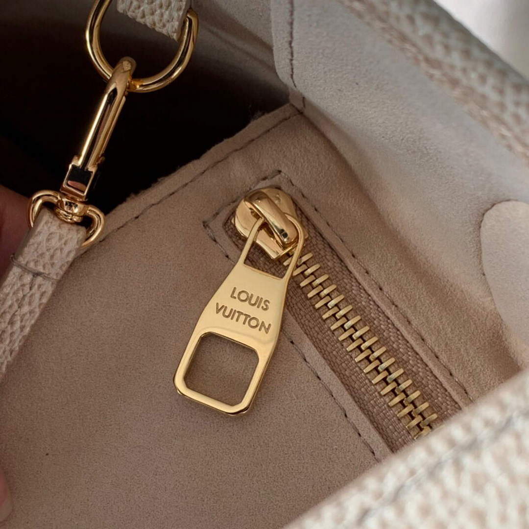 LV M46231 Louis Vuitton Neverfull MM Carryall Pale Beige