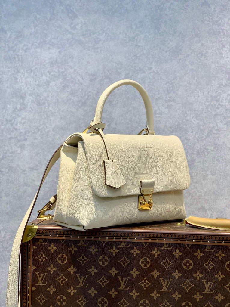 LV M46041 Louis Vuitton Madeleine MM Handbag Cr��me Beige