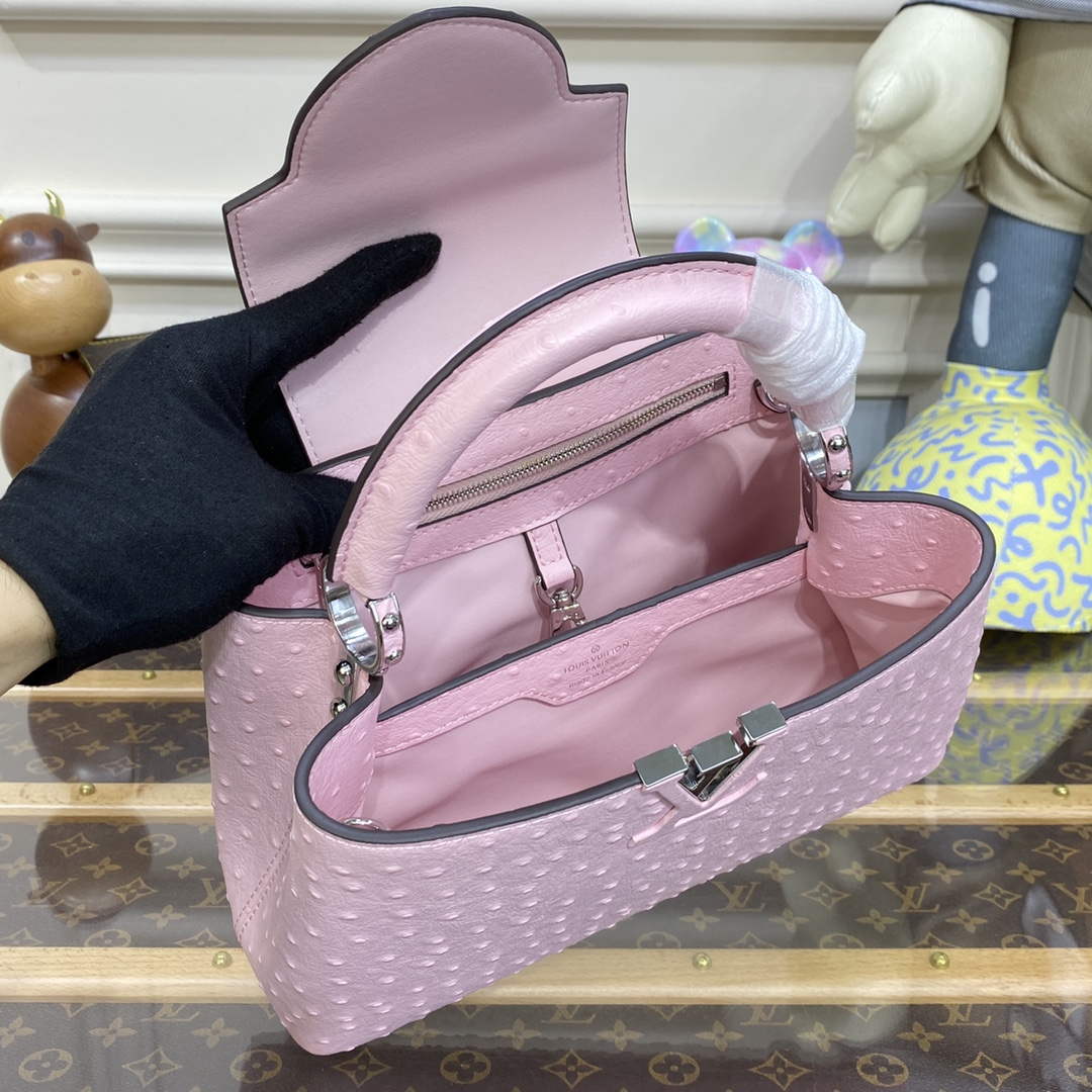 LV N81279 Louis Vuitton Capucines BB Handbag Rose Calypso