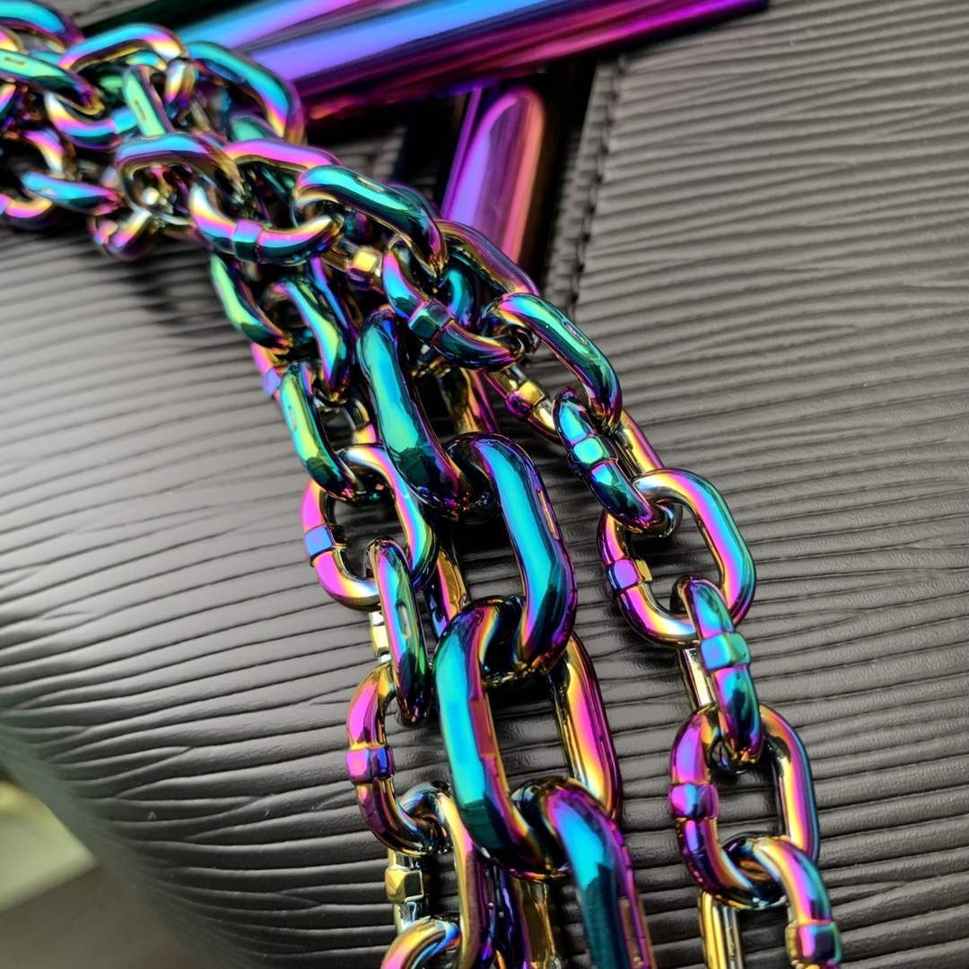 LV M22028 Louis Vuitton Twist MM Bag Epi Leather Black