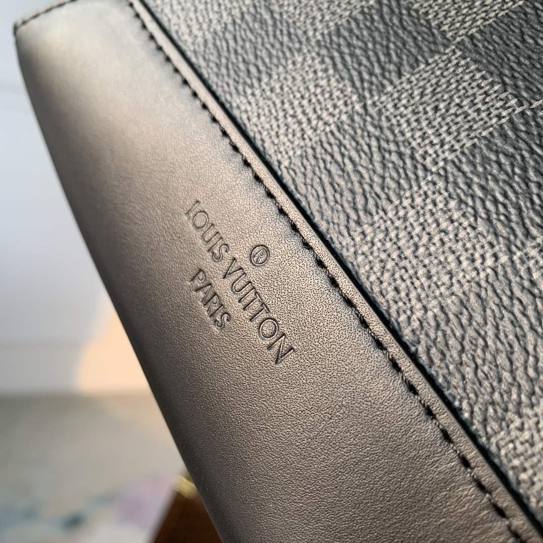 LV M30936 Louis Vuitton Duo Sling Bag Black grid