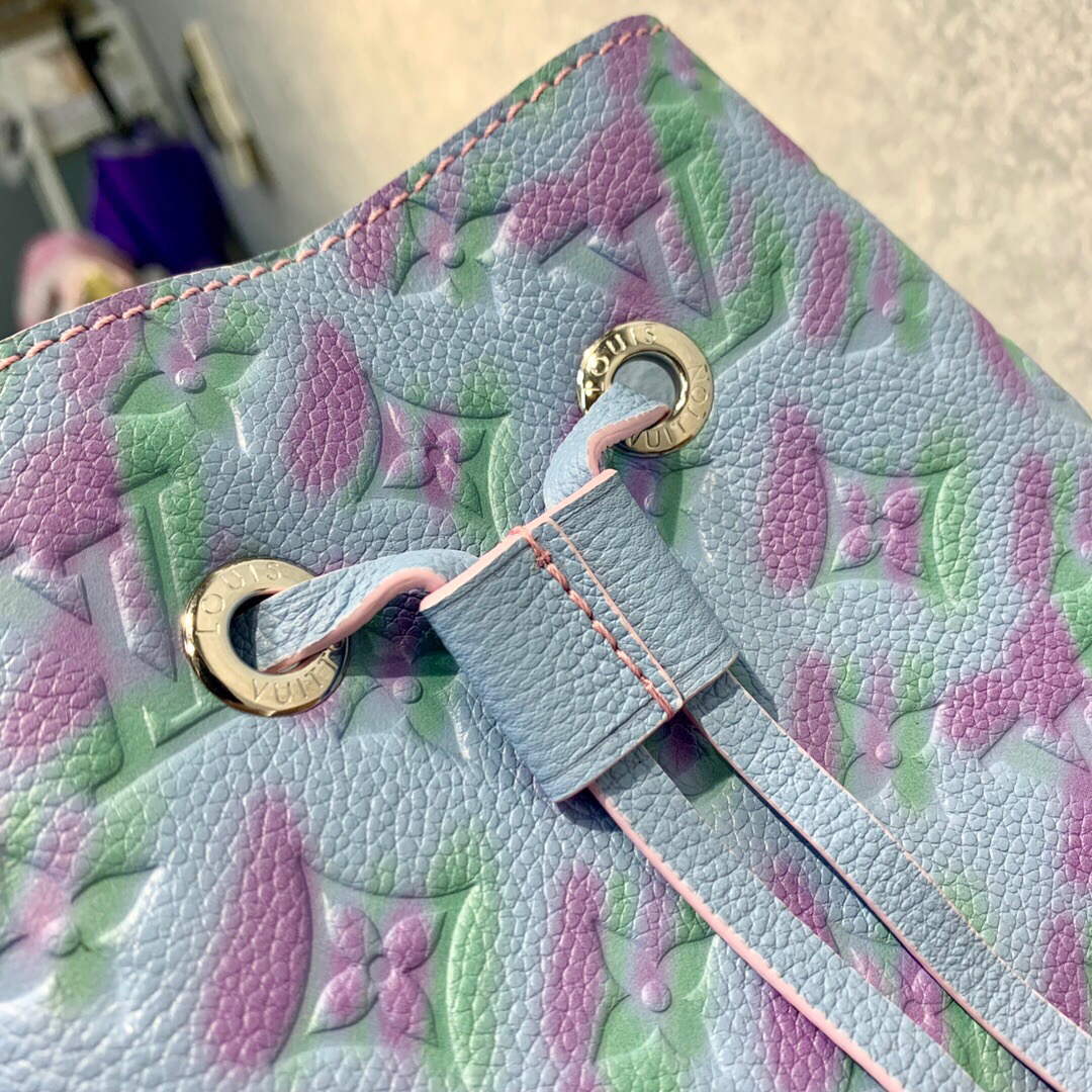 LV M46174 Louis Vuitton NONO BB Bucket Bag Blue