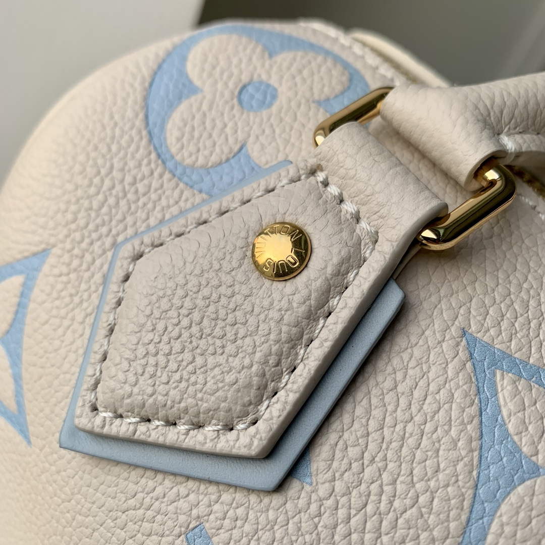 LV M46397 Louis Vuitton Speedy Bandouli��re 20 Handbag Blue