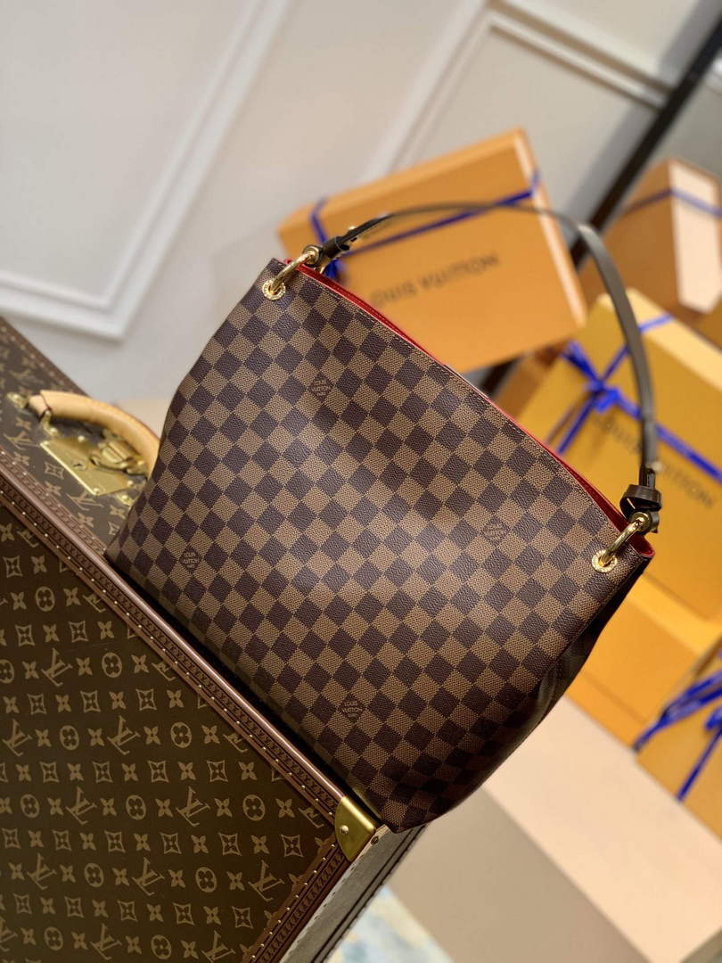 LV N44044 Louis Vuitton Graceful PM N44045 Damier Eb��ne