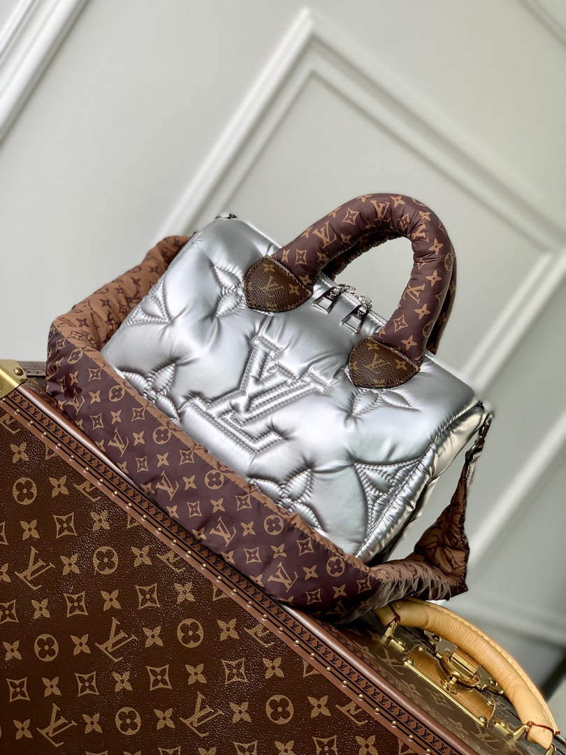 LV M20973 Louis Vuitton Speedy Bandouliere 25 Handbag Silver