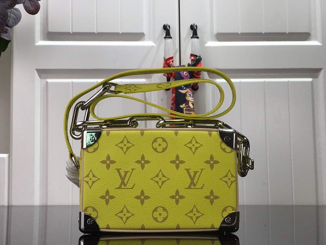 LV M80159 Louis Vuitton Mini Soft Trunk Monogram Bag Green