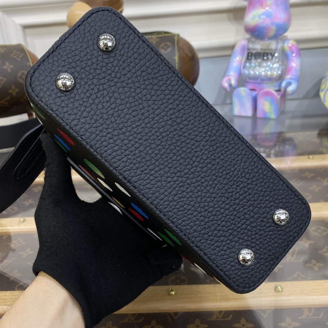LV M21663 Louis Vuitton LV x YK Capucines Mini Bag Black
