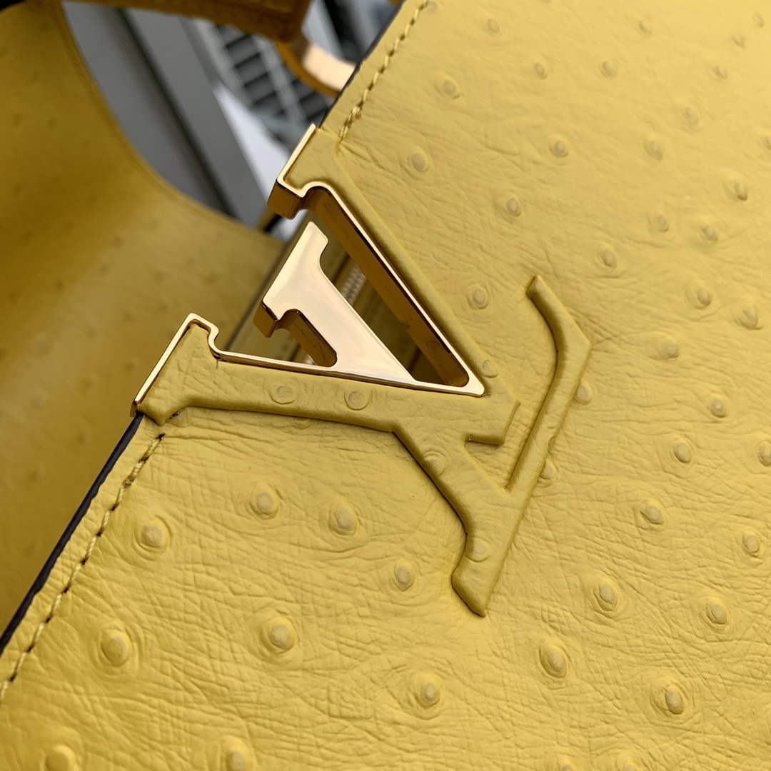 LV N81196 Louis Vuitton Capucines MM Handbag Yellow