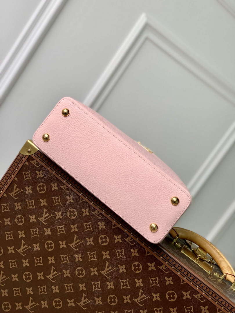 LV M23363 Louis Vuitton Capucines MM Handbag Jasmine Pink