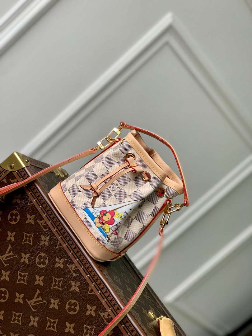LV N40511 Louis Vuitton Nano No�� Bag Dragon Fruit Pink