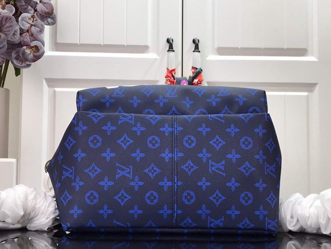 LV M46118 Louis Vuitton Apollo Backpack Blue