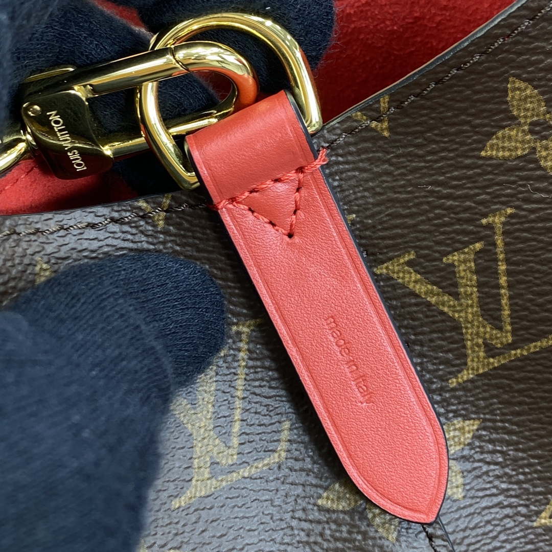 LV M44021 Louis Vuitton NONO MM Bag Monogram Red