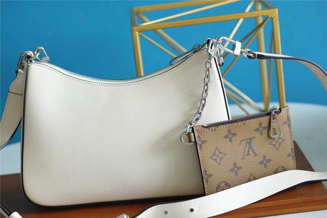 LV M80688 Louis Vuitton Marelle Epi Handbag M80794 M80689 Quartz White