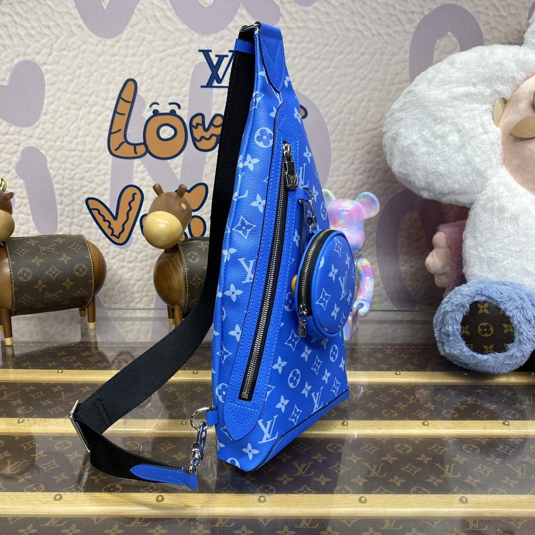 LV M31075 Louis Vuitton Duo Sling Bag Blue