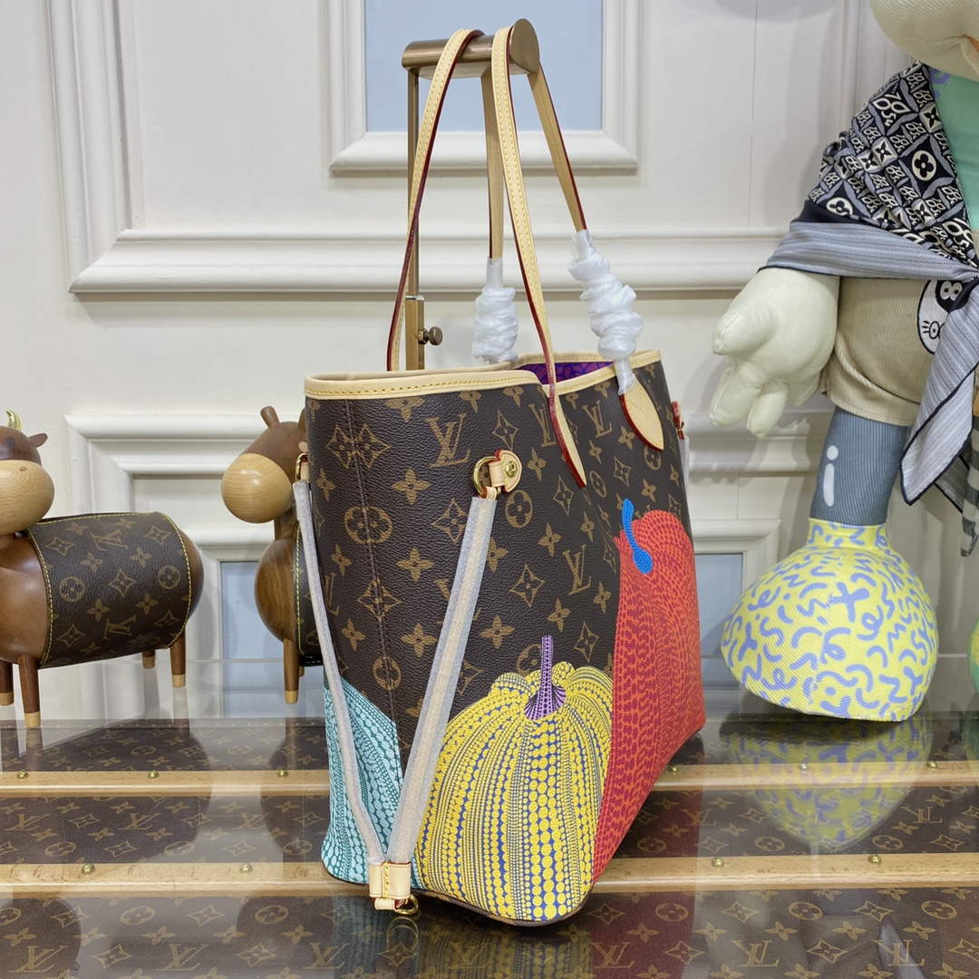 Louis Vuitton M46468 LV x YK Neverfull MM Bag