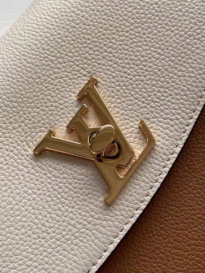 LV M56645 Louis Vuitton Lockme Ever BB Handbag M56321 Caramel Brown