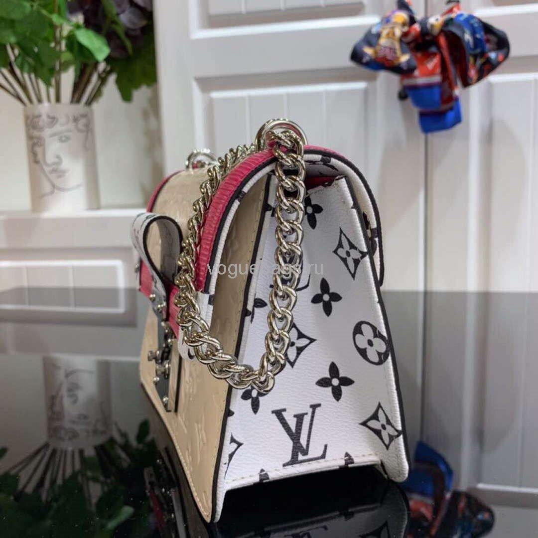 LV M90516 Louis Vuitton Wynwood Monogram Vernis Bag M90566 Beige