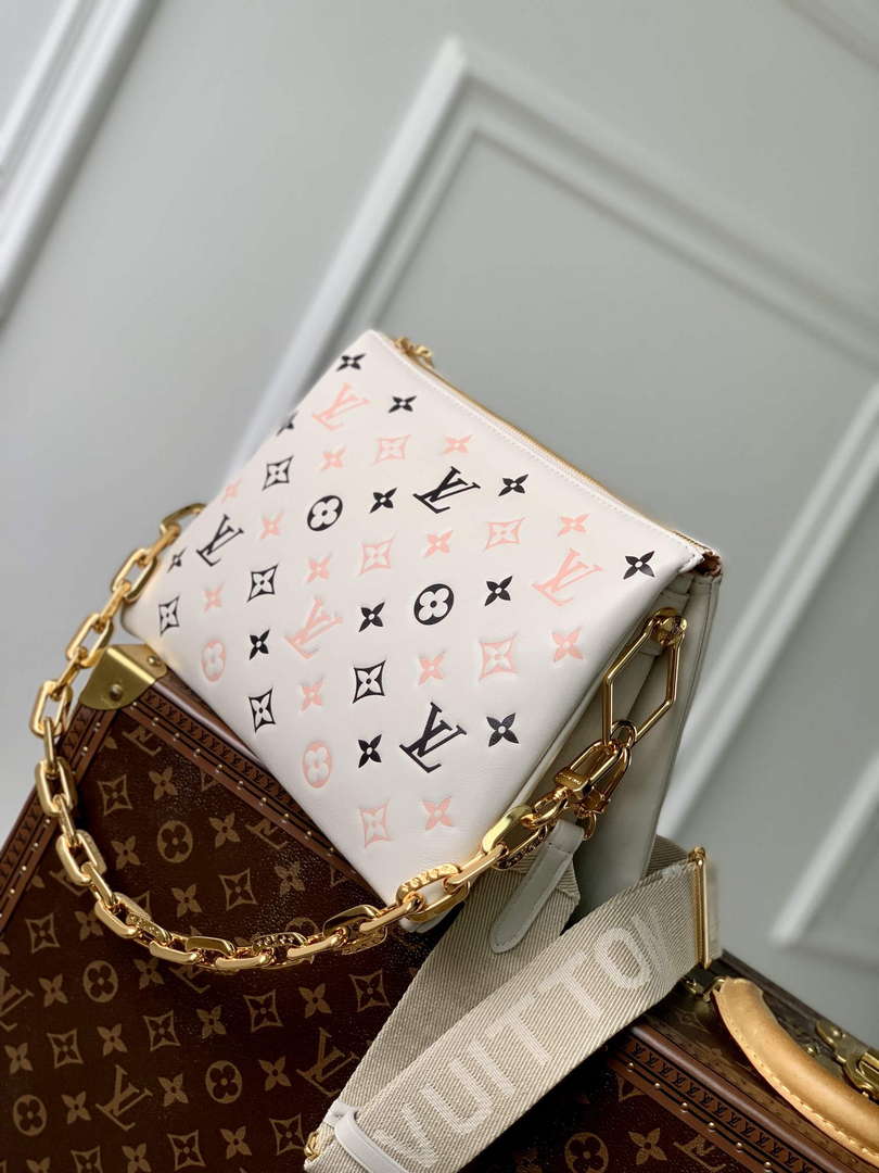 LV M22954 Louis Vuitton Coussin BB Handbag Beige