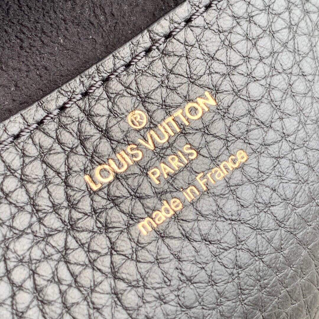 LV M58571 Louis Vuitton Twist PM Leathers Handbag Black