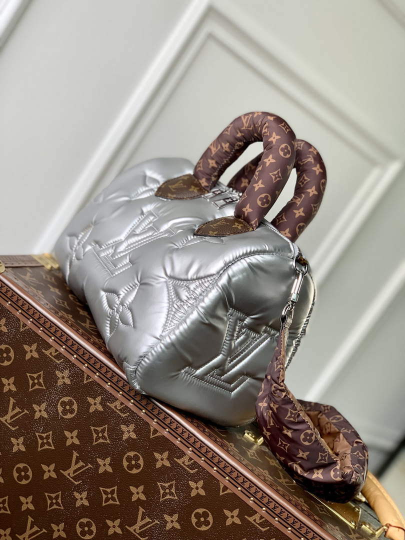 LV M20973 Louis Vuitton Speedy Bandouliere 25 Handbag Silver